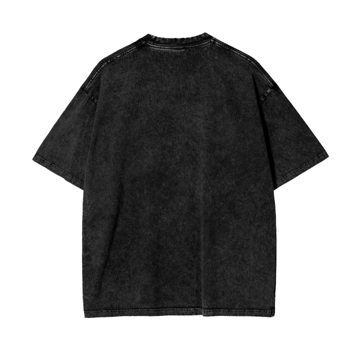 SM Acid Wash T-Shirt black back