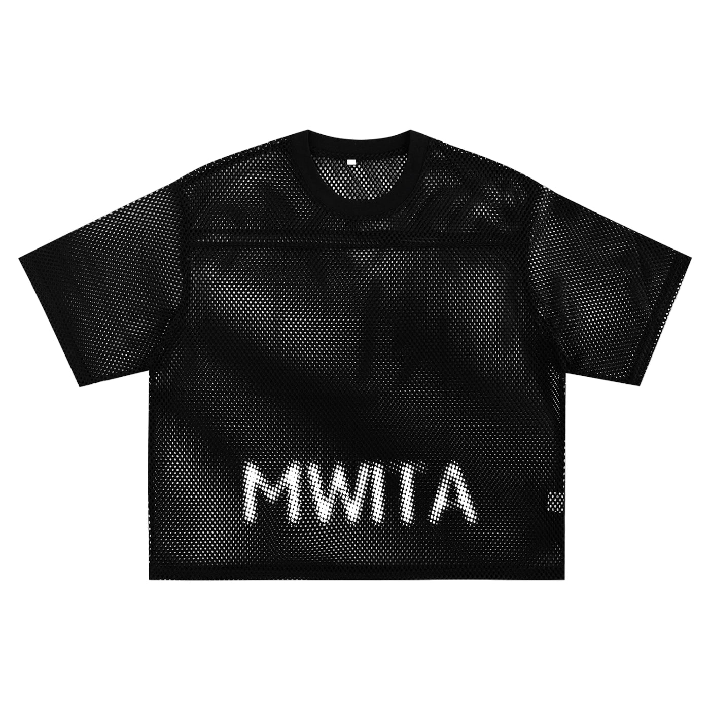 SM Mesh Boxy T-shirt black front