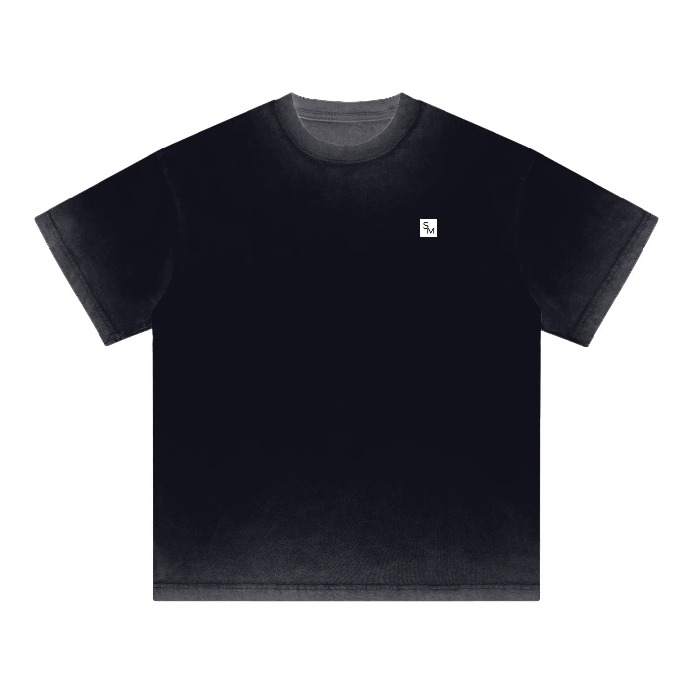 SM Sig. Reverse Dyed T-shirt black front