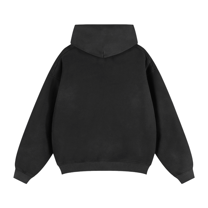 SM Sig. Boxy Hoodie black back
