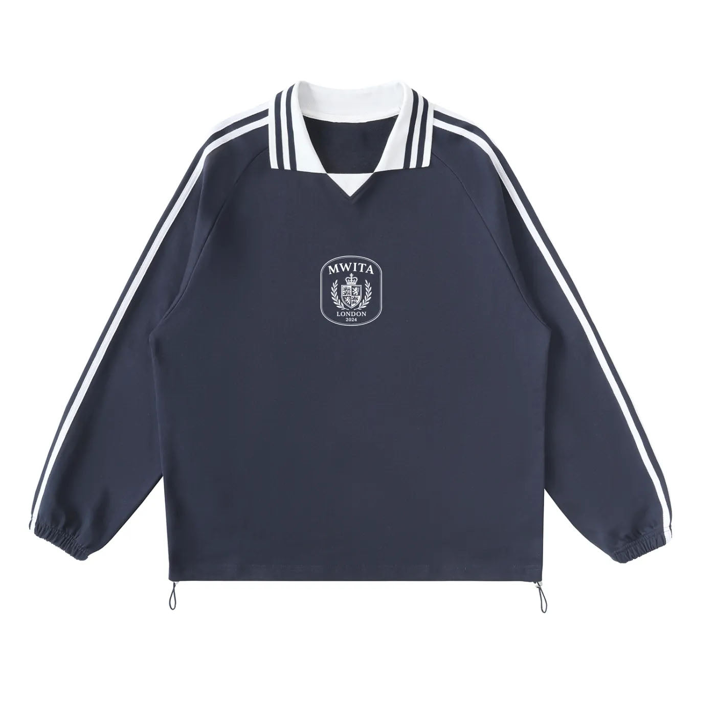 SM Royal Emblem Panel Sweatshirt navy front