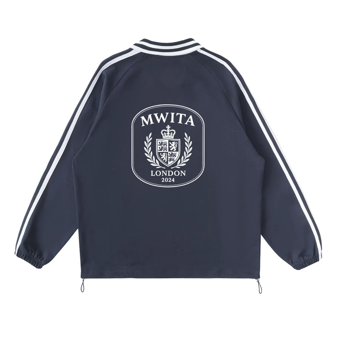 SM Royal Emblem Panel Sweatshirt blue front