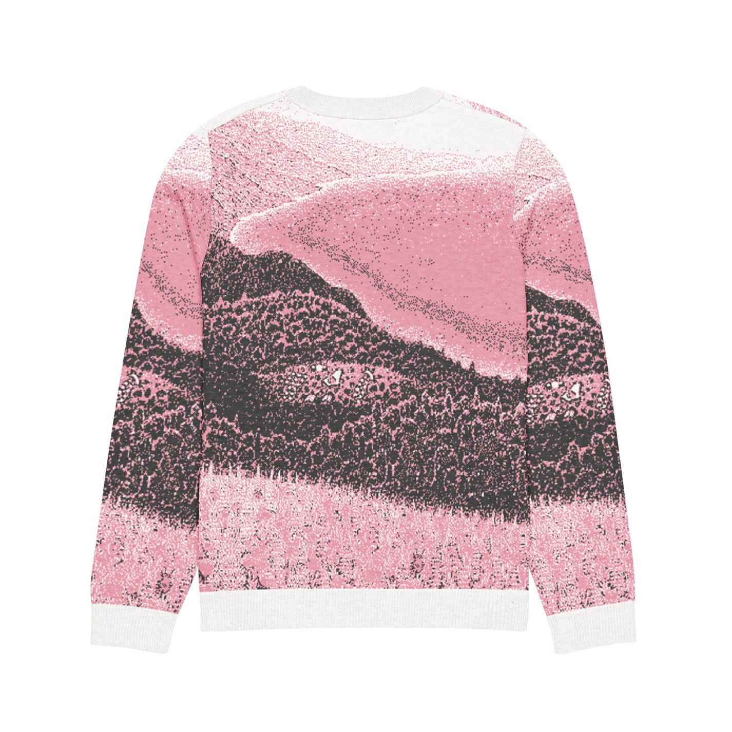 SM Seascape Jacquard Knitted Sweatshirt pink back