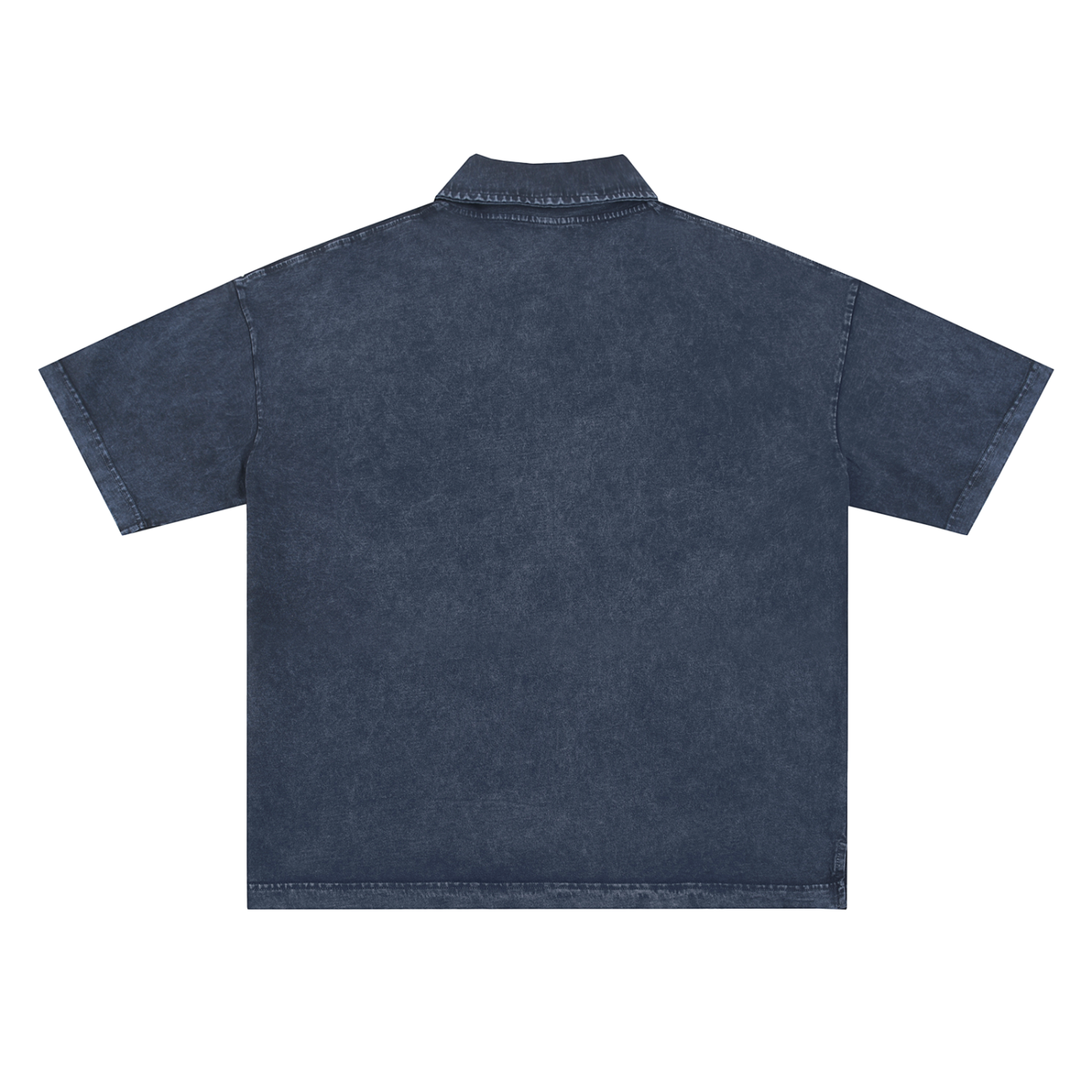 SM Sig. Snow Washed Polo T-Shirt navy back