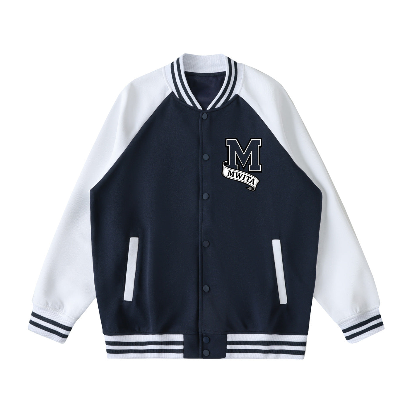 SM Varsity Jacket navy front