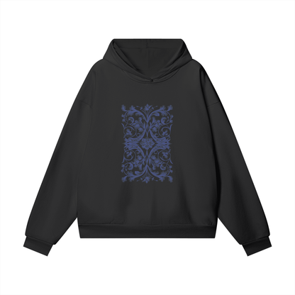 SM Baroque Bloom Hoodie black front