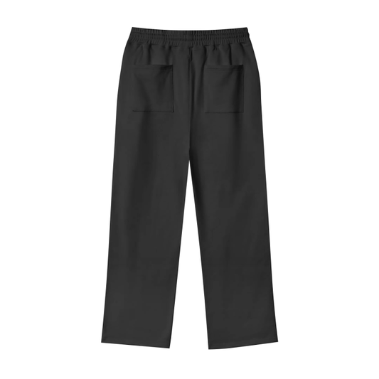 SM Sig. Straight Leg Fleece Joggers black back