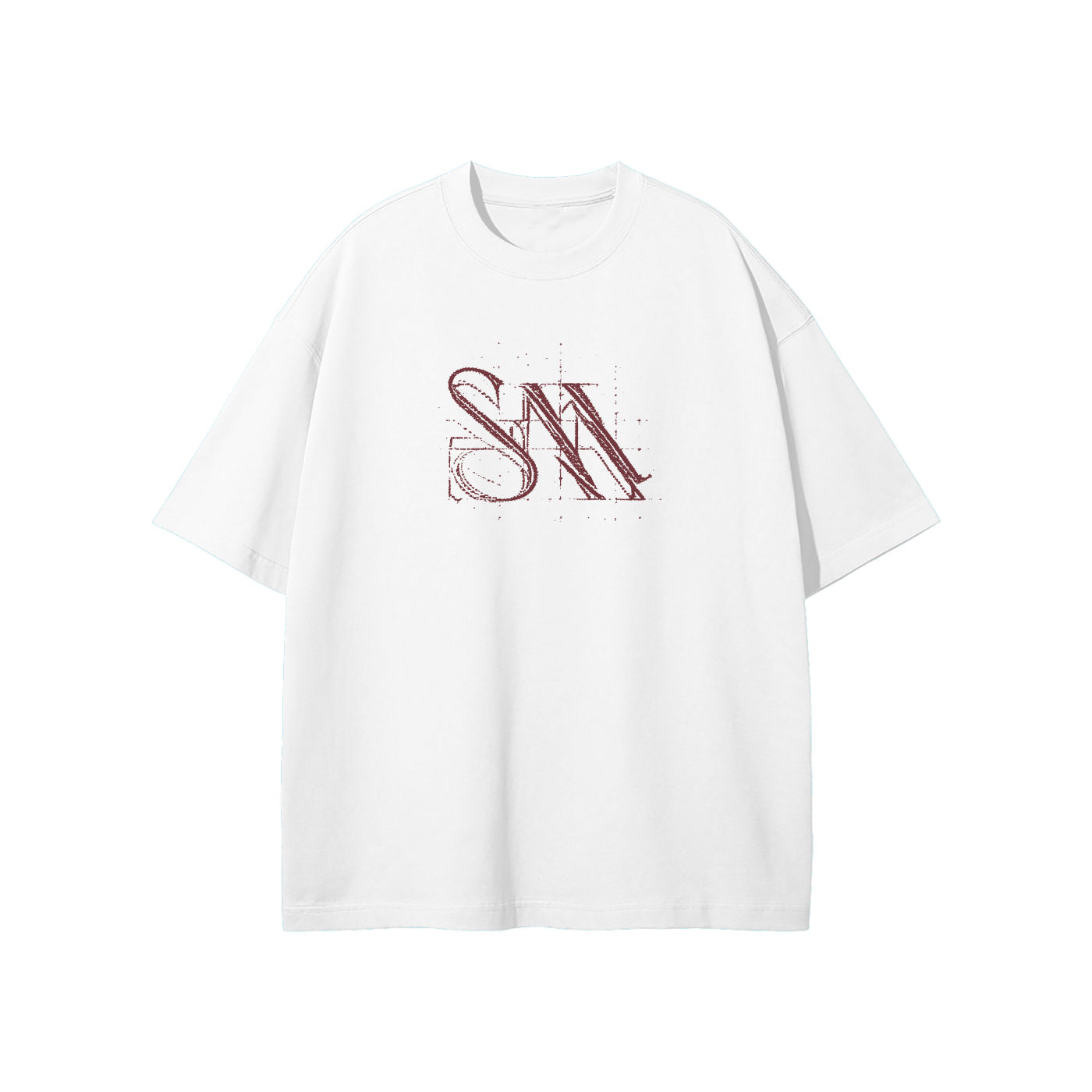 SM Blueprint T-shirt white front