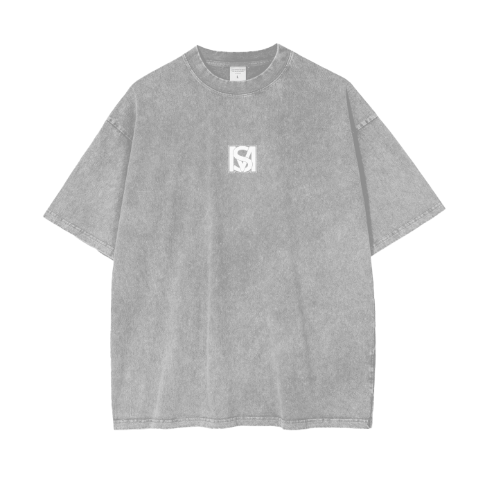 SM Acid Wash T-Shirt stone grey