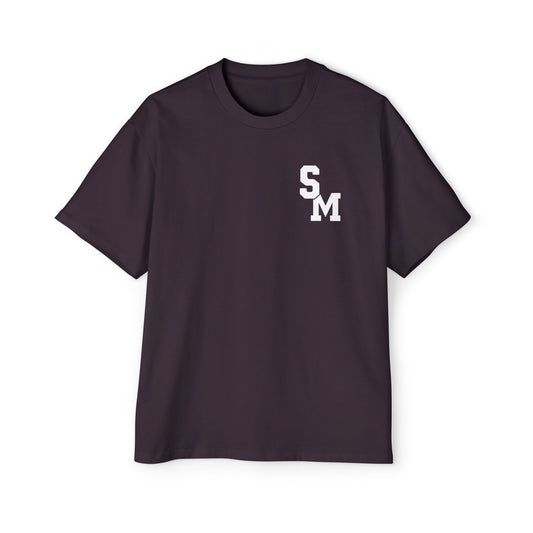 SM T-shirt plum front