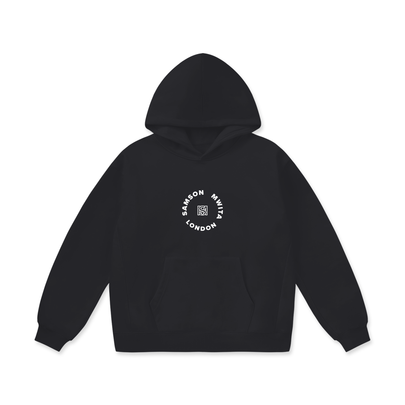 SM London Hoodie charcoal front