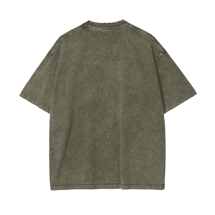 SM Acid Wash T-Shirt alpine green back