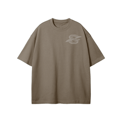 SM Carved Flight T-shirt brown front