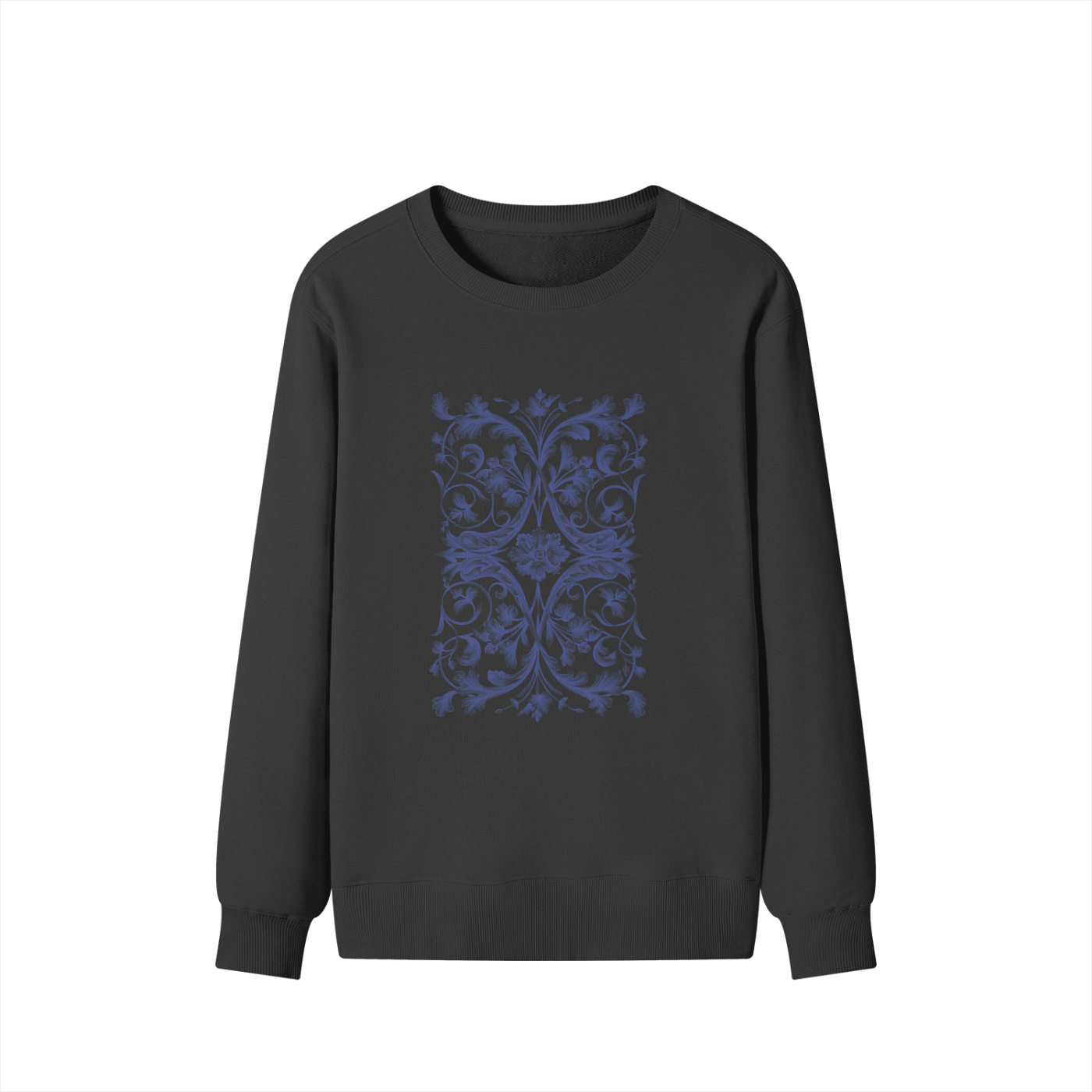 SM Baroque Bloom Sweatshirt black front