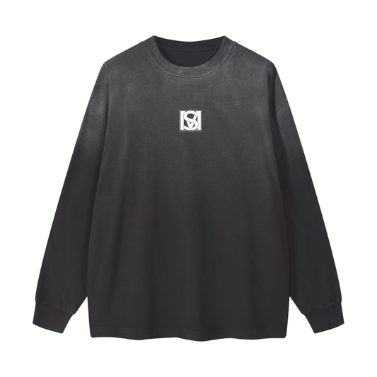 SM Washed Long Sleeve T-shirt black front