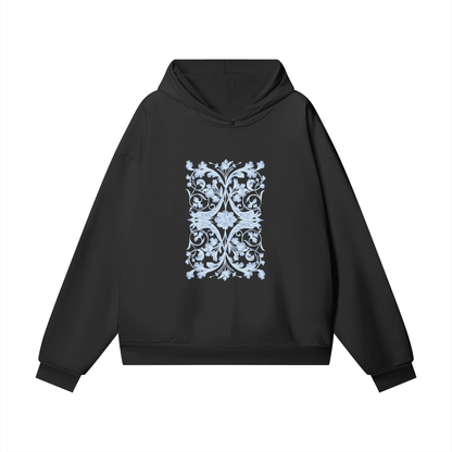 SM Baroque Bloom Hoodie black front