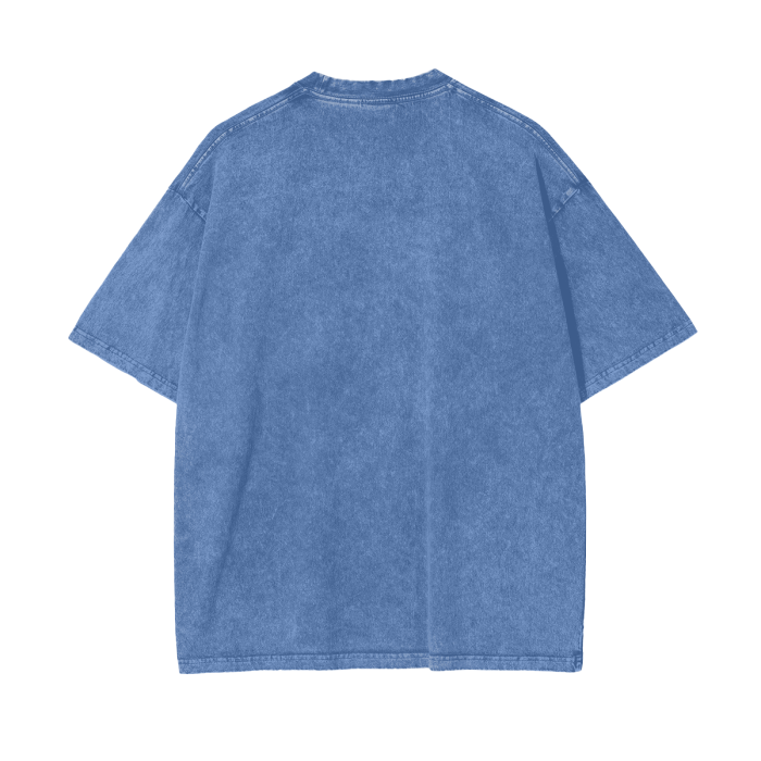 SM Acid Wash T-Shirt light blue back