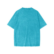 SM Snow Washed Kids T-shirt sky blue back
