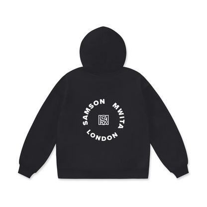 SM London Hoodie charcoal back