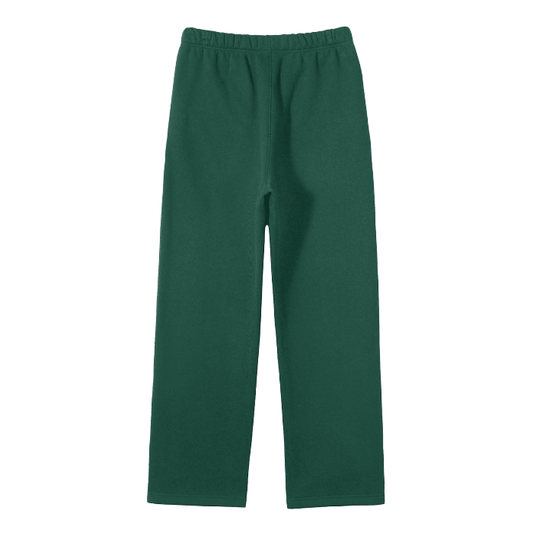 SM Fleece Straight Leg Trousers eden green back