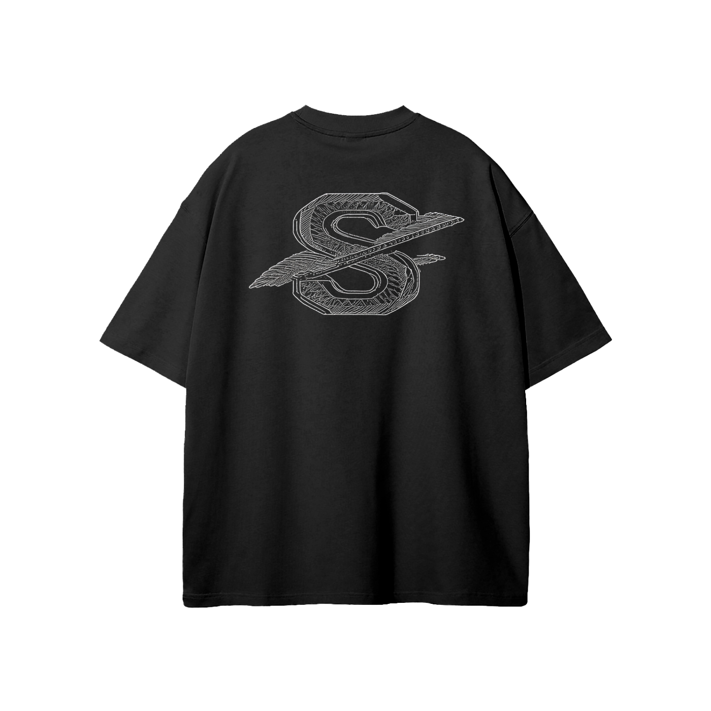 SM Carved Flight T-shirt black back