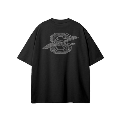 SM Carved Flight T-shirt black back