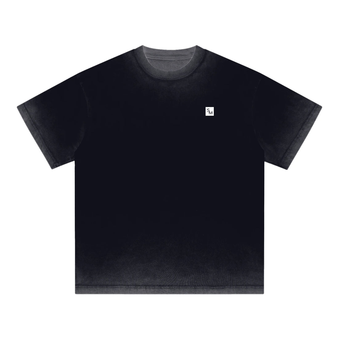 SM Sig. Reverse Dyed T-shirt black front