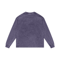 SM Acid Wash Long Sleeve T-shirt back purple haze