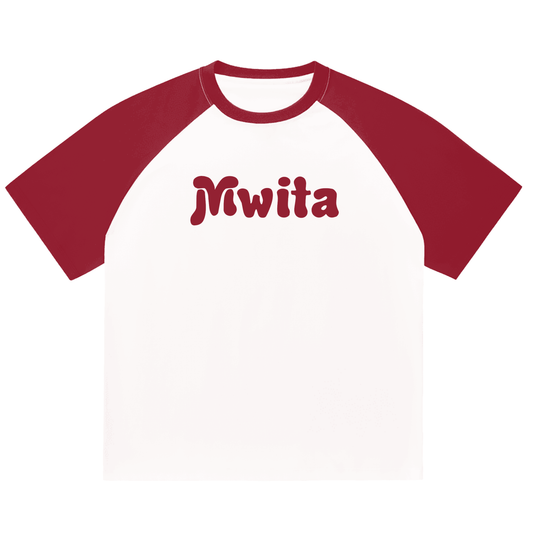 SM Retro Raglan T-shirt burgundy front