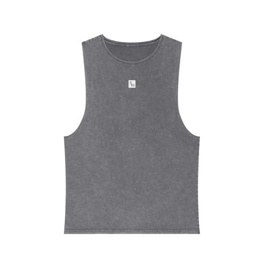 SM Sig. Stonewash Tank Top front