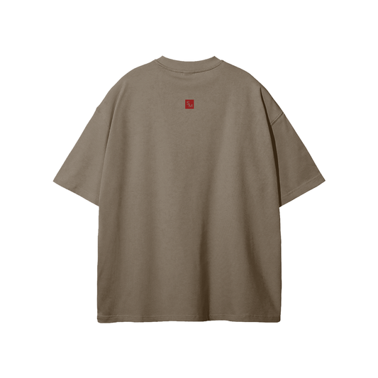 SM Star T-shirt brown back