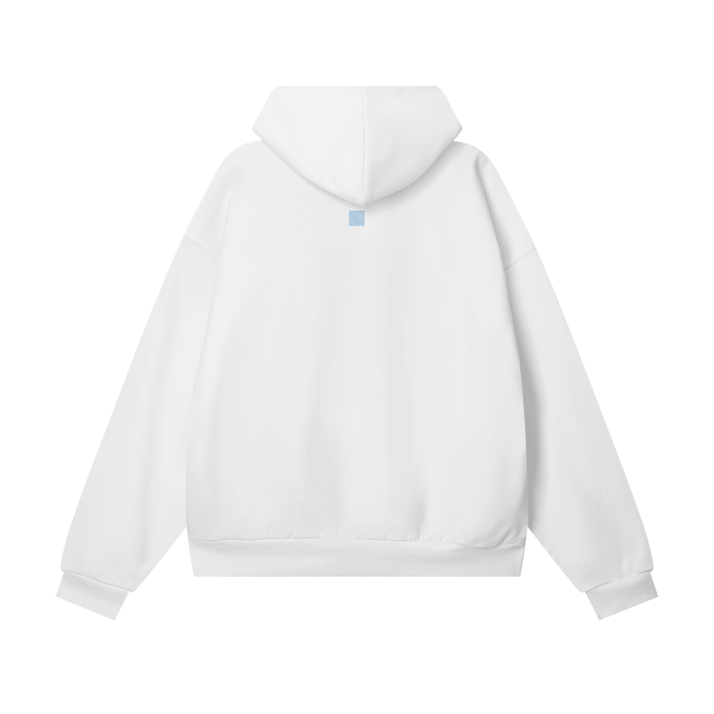 SM Baroque  Bloom Hoodie white back