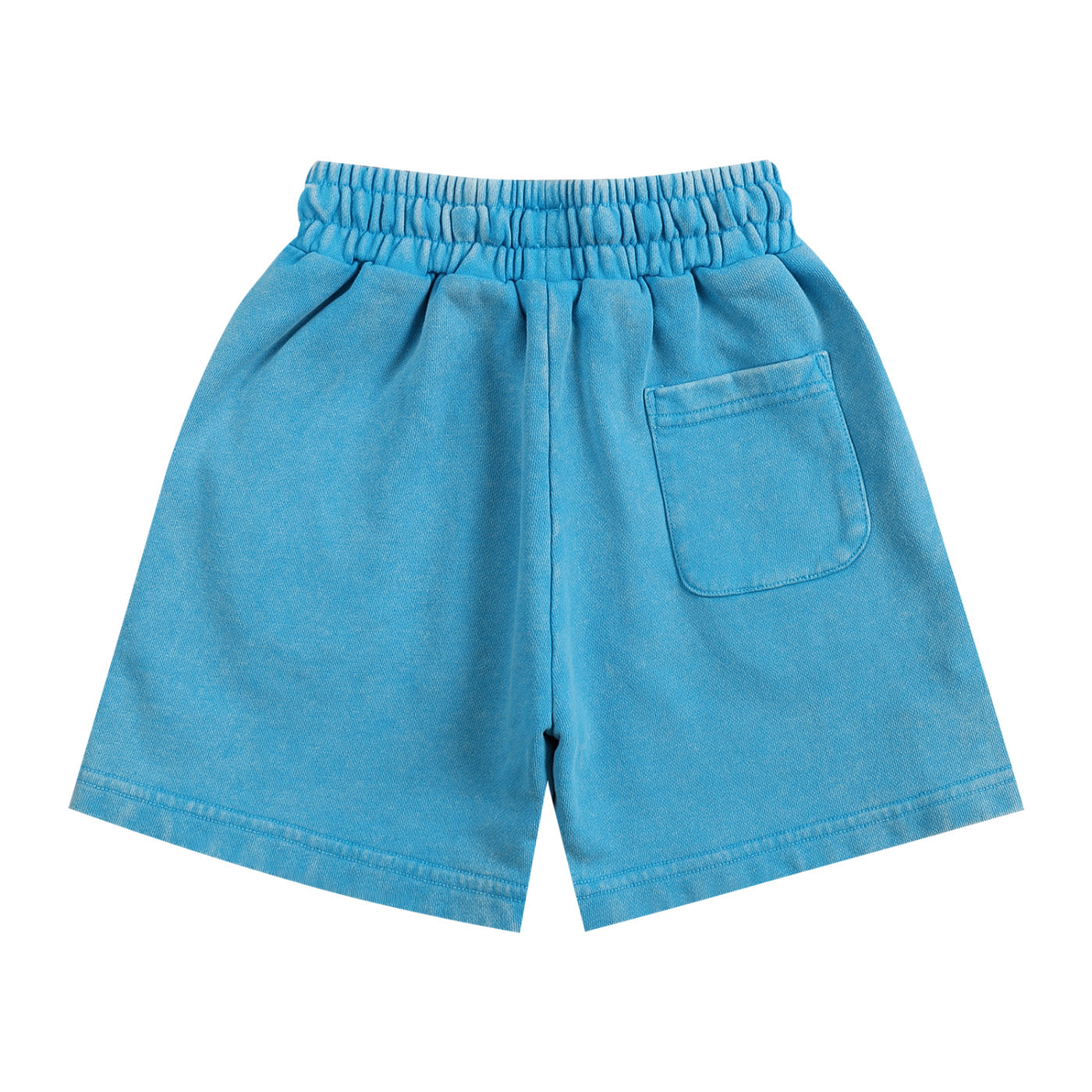 SM Snow Washed Kids Shorts blue back