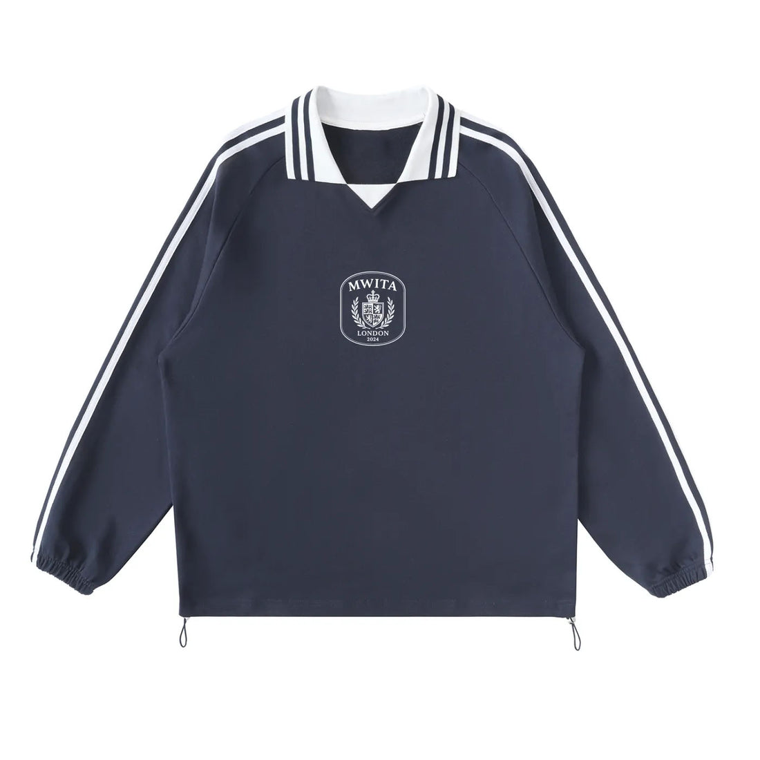 SM Royal Emblem Panel Sweatshirt navy front