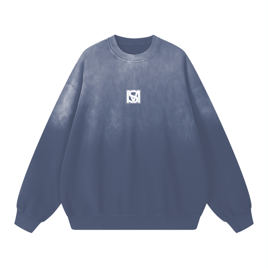 SM Monkey Wash Sweatshirt Chambray front