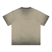 SM Sig. Reverse Dyed T-shirt stone grey back
