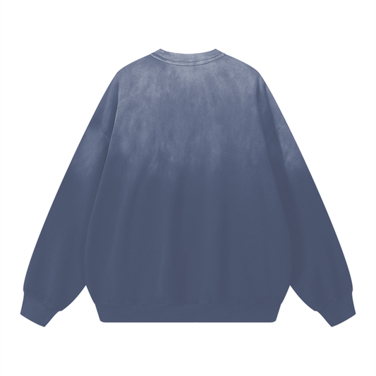 SM Monkey Wash Sweatshirt chambray back