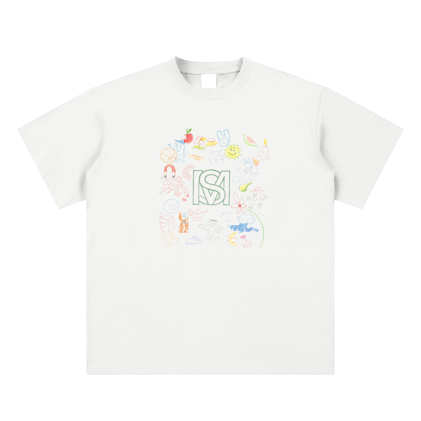 SM Doodle Dreams T-shirt white front