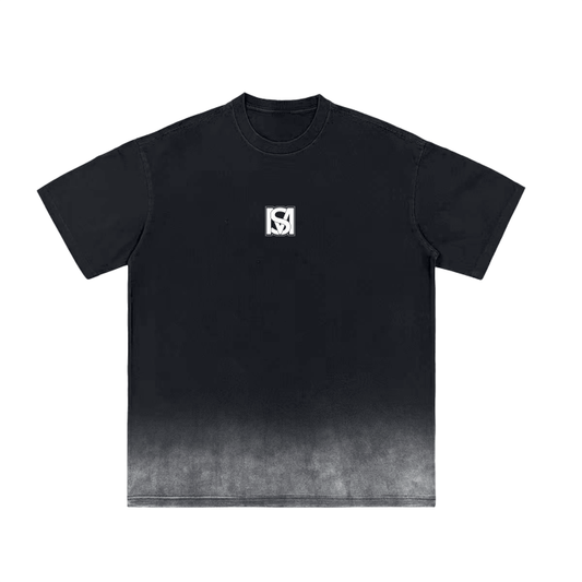 SM Vintage Washed Gradient T-Shirt black front