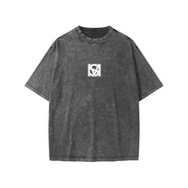 SM Snow Washed Kids T-shirt pink front charcoal front
