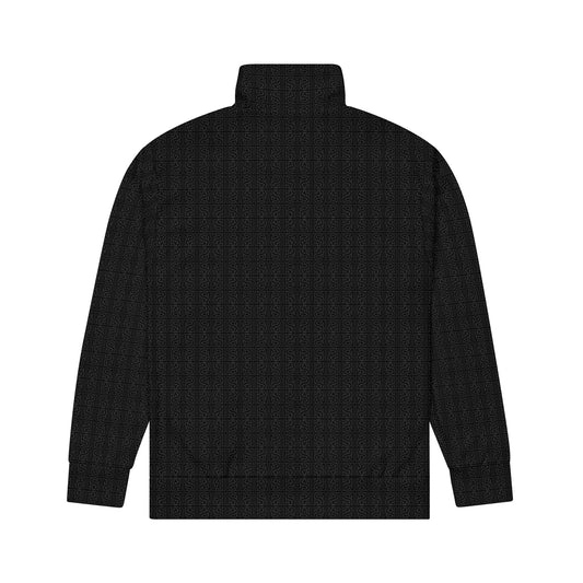 SM jacquard track jacket black back