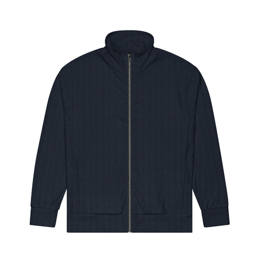 SM Jacquard Track Jacket navy front