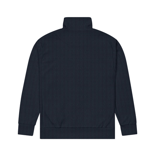 SM Jacquard Track Jacket navy back