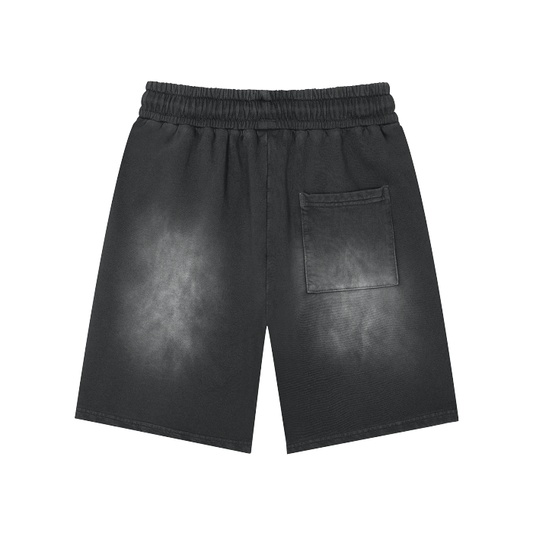 SM Monkey Washed Shorts black back