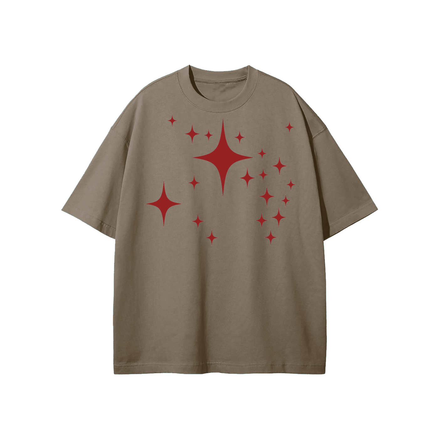 SM Star T-shirt brown front