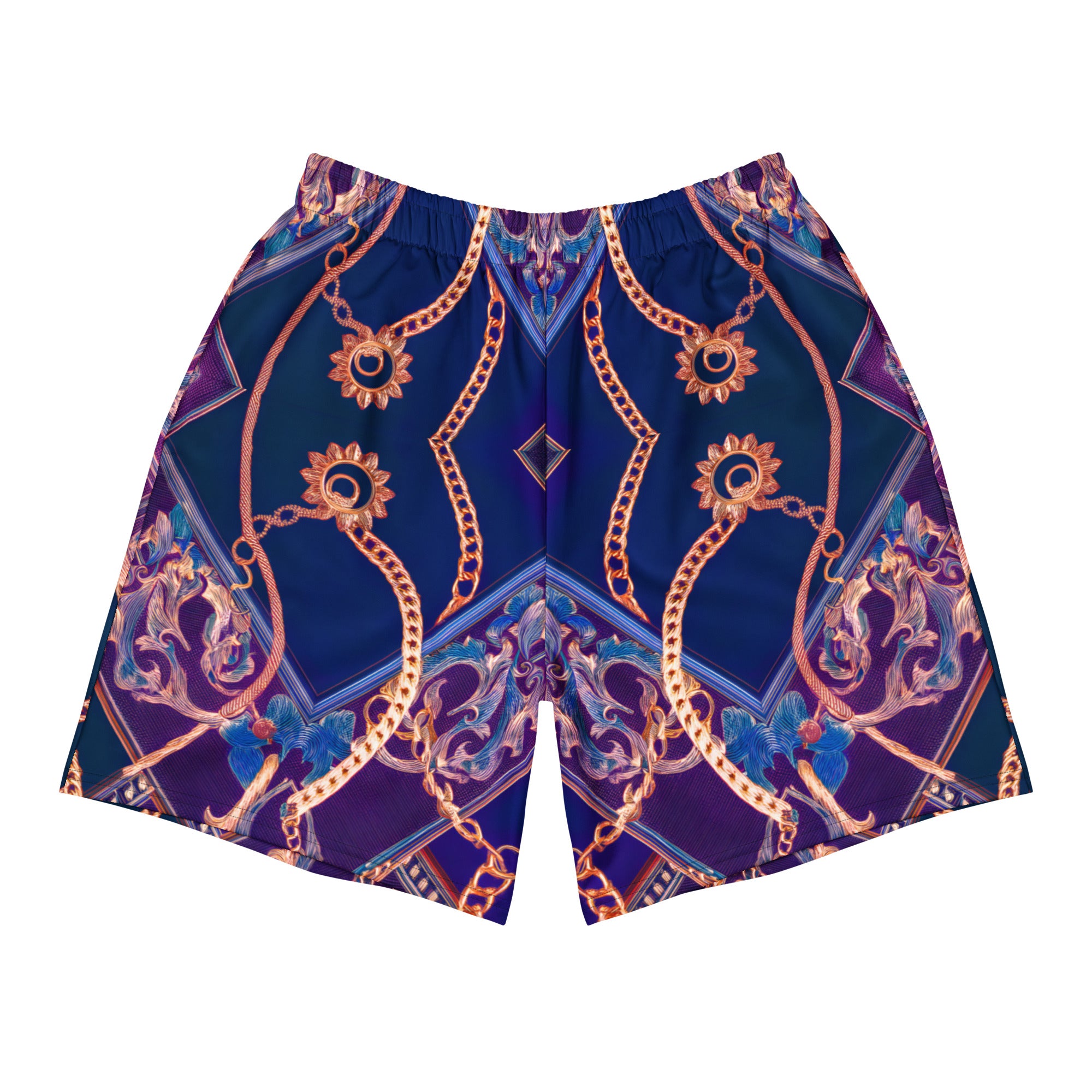 SM Gilded Waves Shorts violet front
