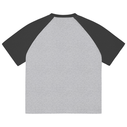 SM Retro Raglan T-shirt grey front