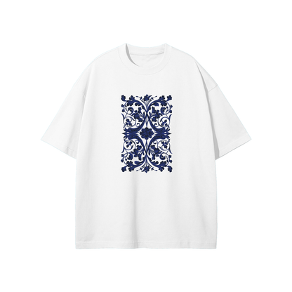 SM Baroque Bloom T-shirt white front