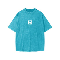 SM Snow Washed Kids T-shirt sky blue front