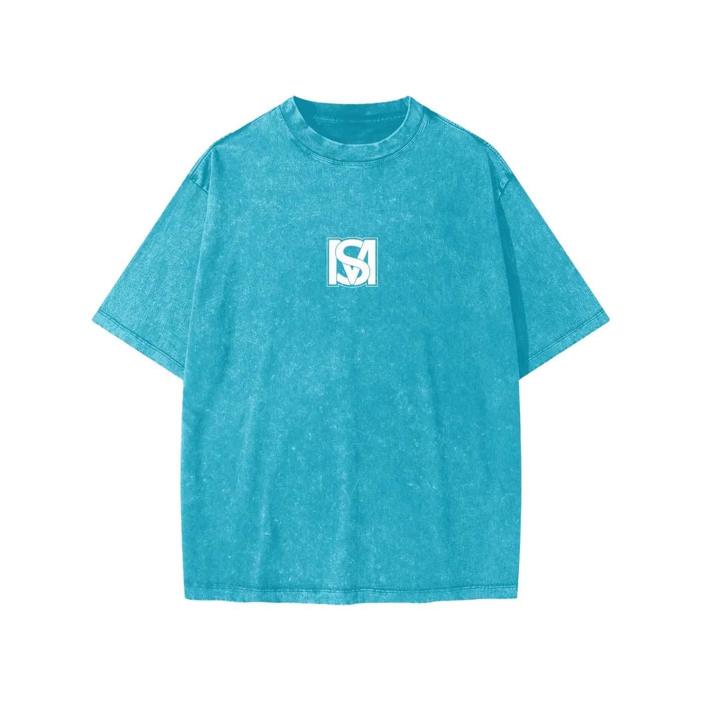SM Snow Washed Kids T-shirt sky blue front